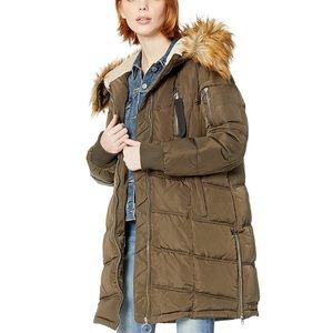 Steve Madden Women’s Faux Down Puffer Jacket